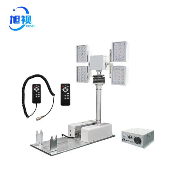 XS-184320L 1.8 m (5.91 ft) Pneumatic Fold-Down Light Tower – 4 × 320 W LED XS-184320L